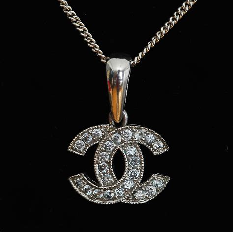 coco chanel logo necklace|Coco Chanel jewelry original.